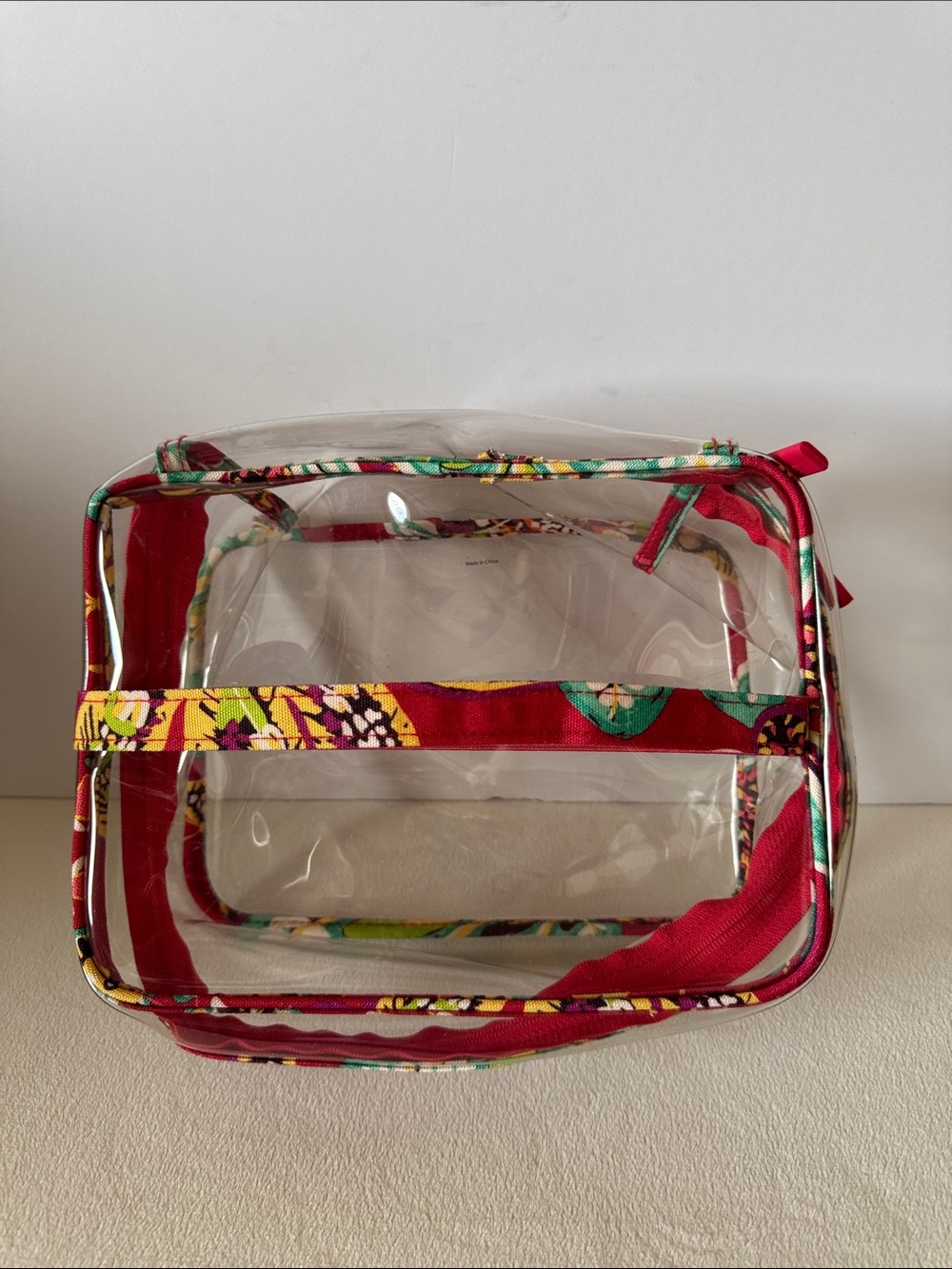 Vera Bradley clear cosmetic bag